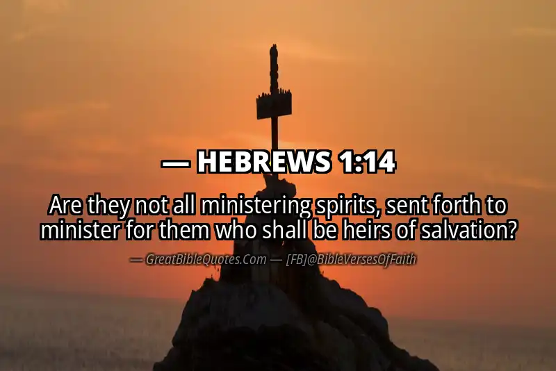 Bible verse: HEBREWS 1:14 Image