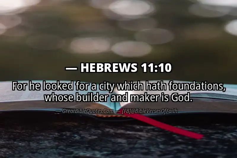 HEBREWS 11:10 Verse