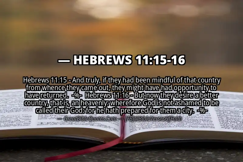Image for HEBREWS 11:15-16 Bible verse
