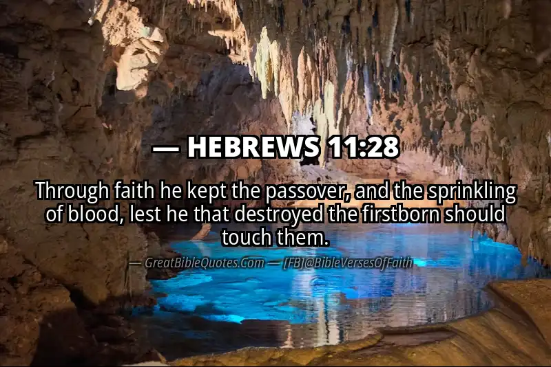 HEBREWS 11:28 Verse