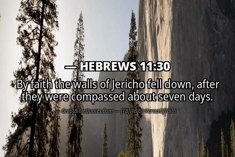 HEBREWS 11:30 Verse