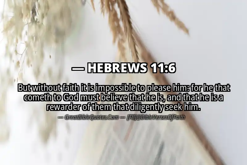 Image for HEBREWS 11:6 Bible verse