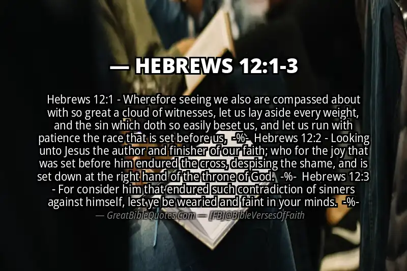 Image for HEBREWS 12:1-3 Bible verse