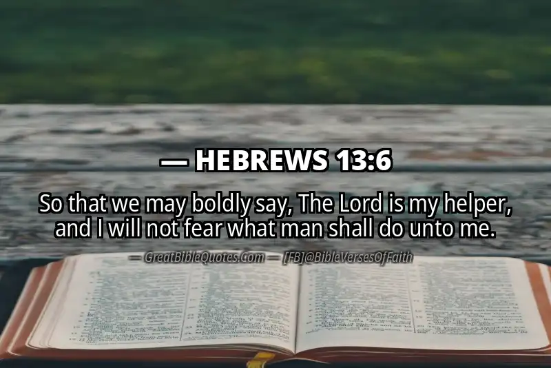 HEBREWS 13:6 Verse