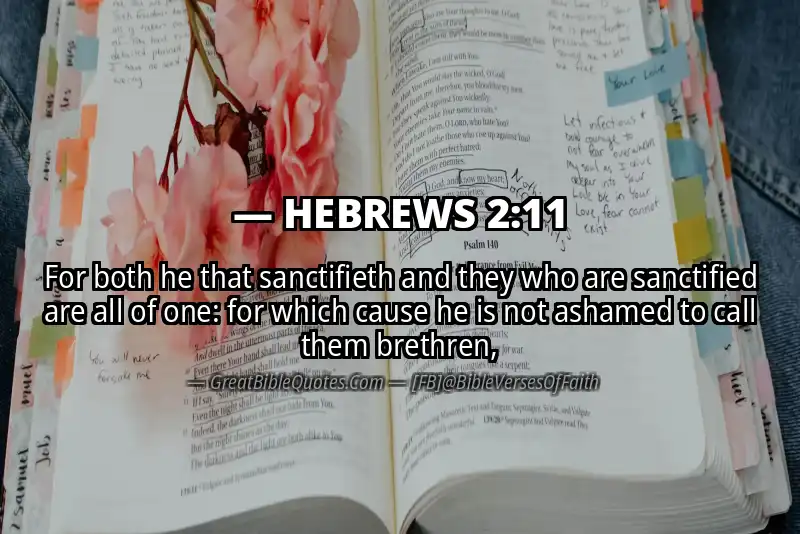 Bible verse: HEBREWS 2:11 Image