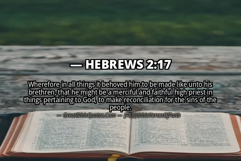 Bible verse: HEBREWS 2:17 Image