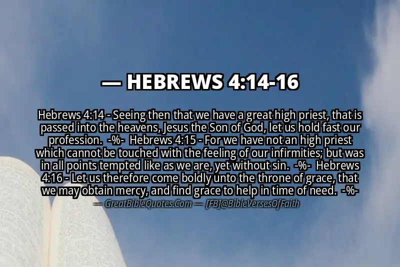 Image for HEBREWS 4:14-16 Bible verse
