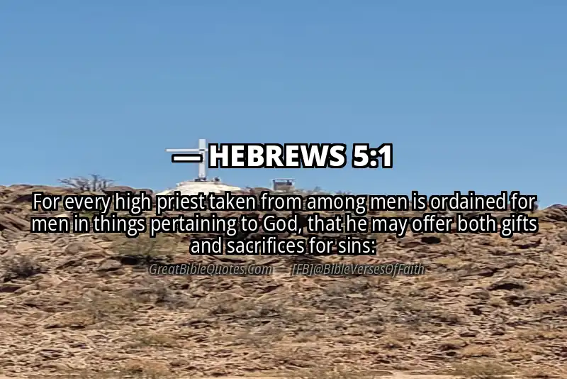 Bible verse: HEBREWS 5:1 Image