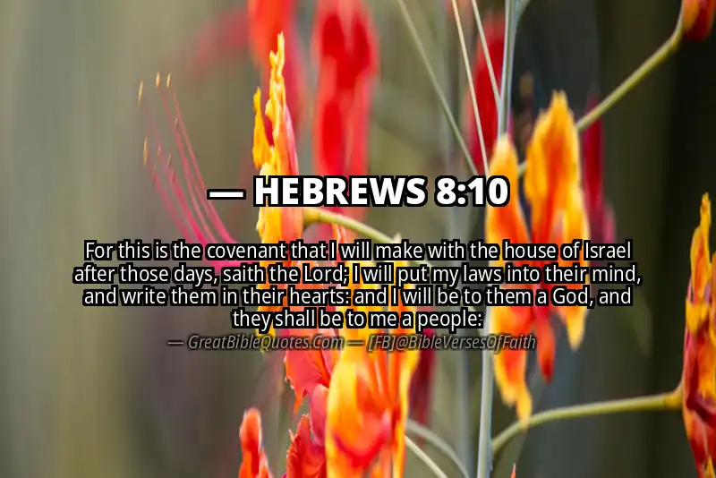 HEBREWS 8:10 Verse
