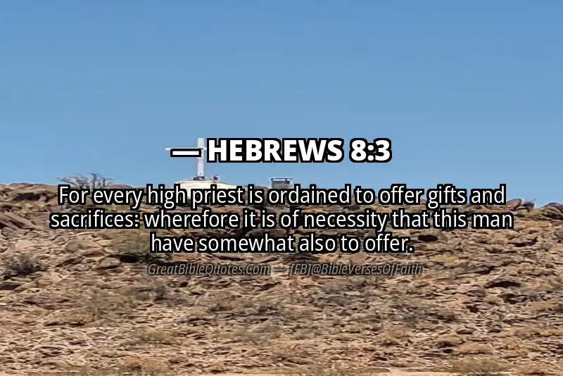 Bible verse: HEBREWS 8:3 Image