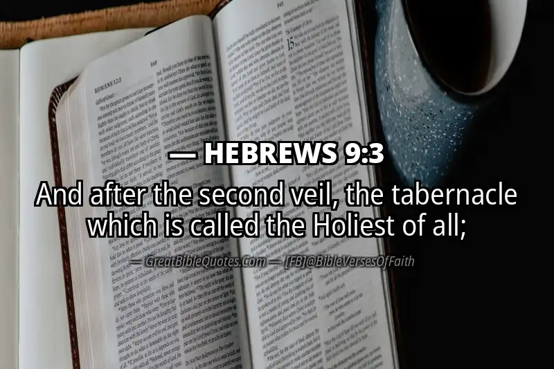 Bible verse: HEBREWS 9:3 Image