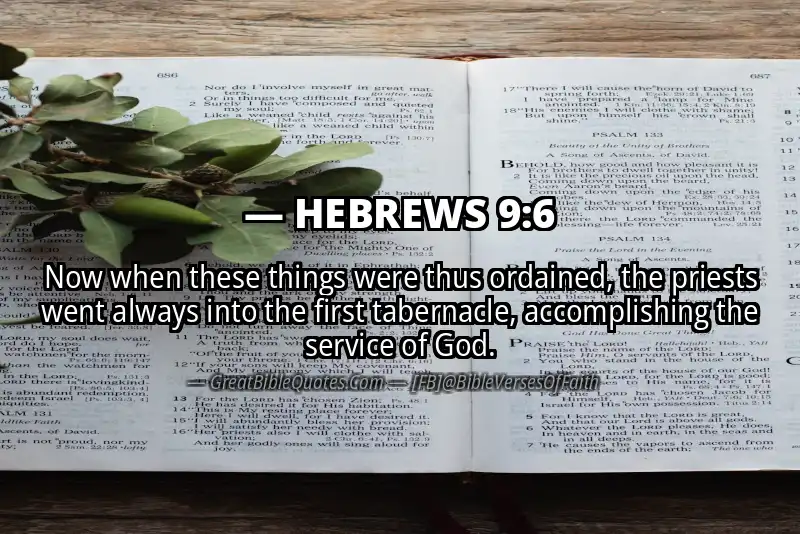 Bible verse: HEBREWS 9:6 Image