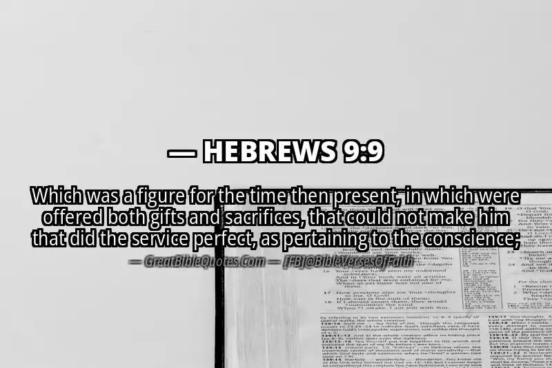Bible verse: HEBREWS 9:9 Image