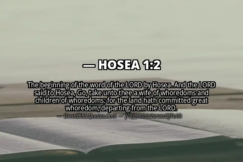 HOSEA 1:2 Verse