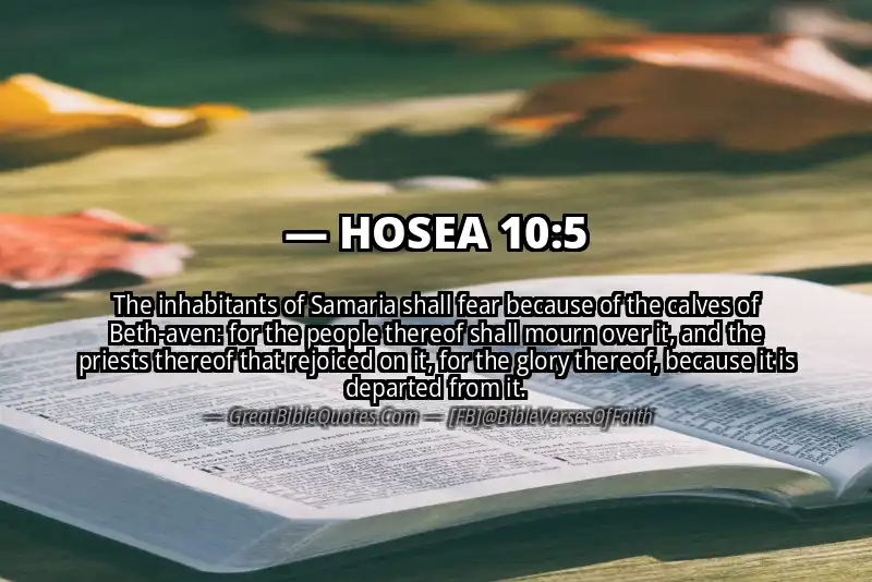 Bible verse: HOSEA 10:5 Image