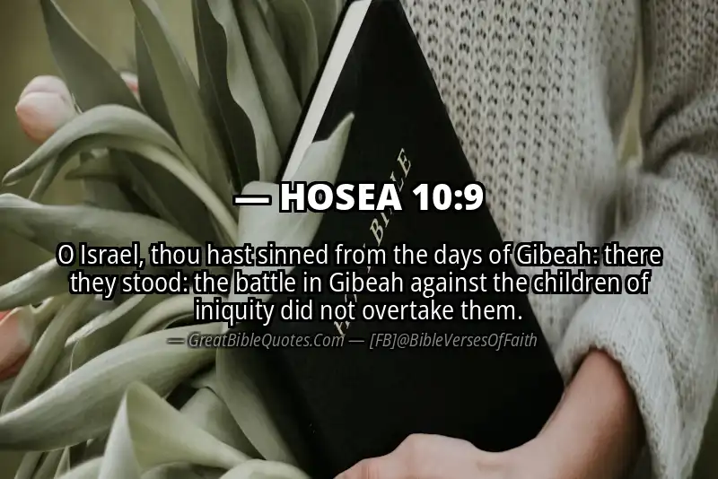 Bible verse: HOSEA 10:9 Image