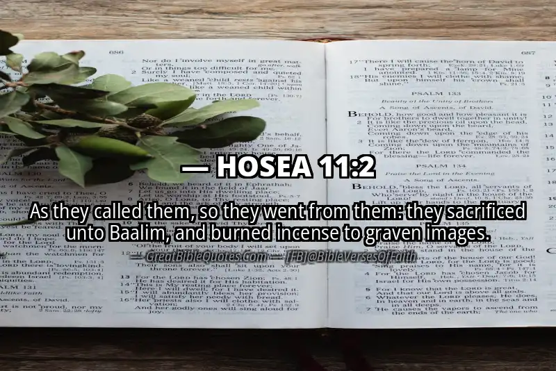 HOSEA 11:2 Verse