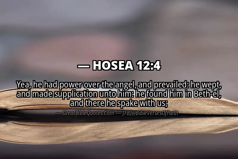Bible verse: HOSEA 12:4 Image