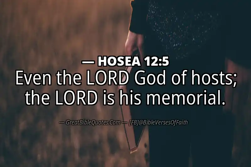 Bible verse: HOSEA 12:5 Image