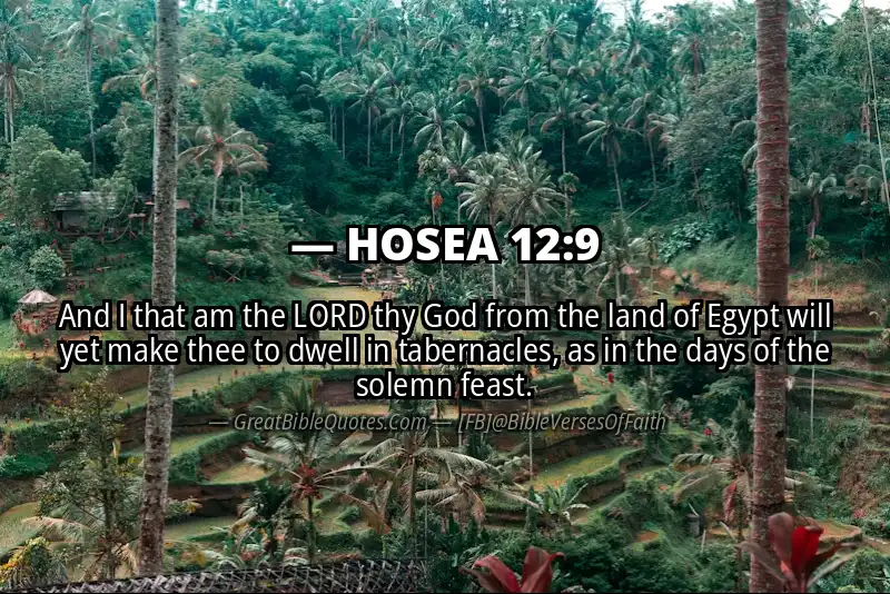 HOSEA 12:9 Verse