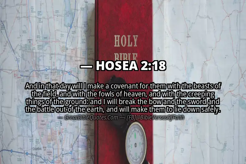 Bible verse: HOSEA 2:18 Image