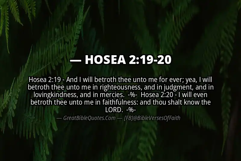 Image for HOSEA 2:19-20 Bible verse