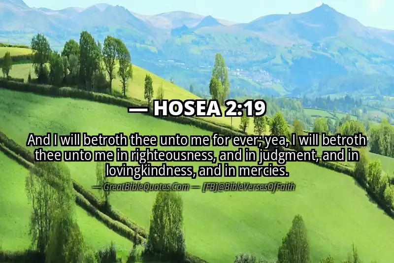 Bible verse: HOSEA 2:19 Image