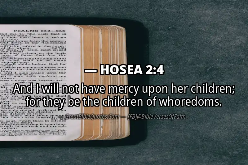 Bible verse: HOSEA 2:4 Image