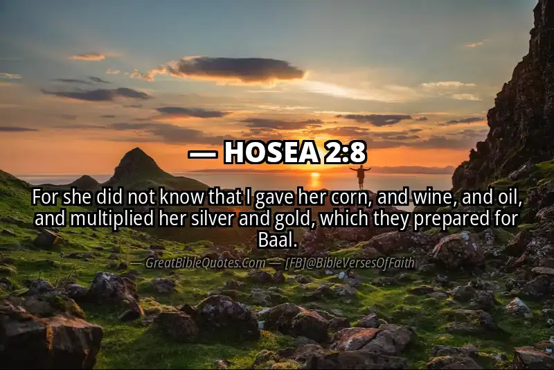 Bible verse: HOSEA 2:8 Image
