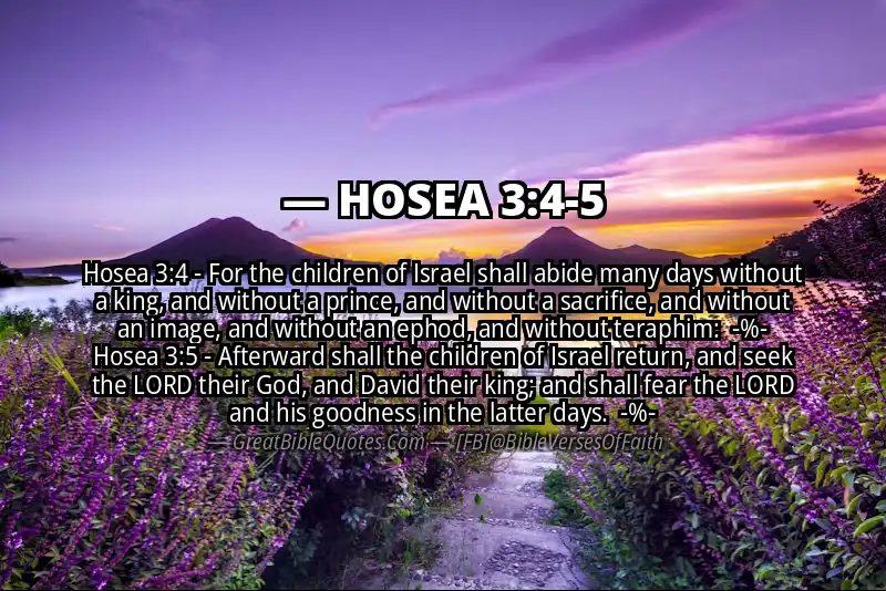Image for HOSEA 3:4-5 Bible verse