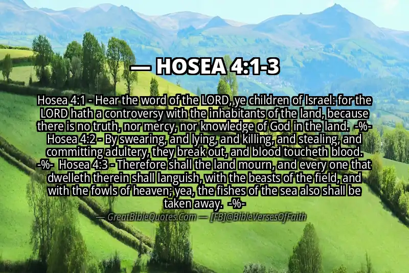 Image for HOSEA 4:1-3 Bible verse