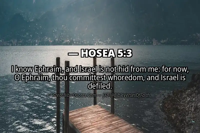 HOSEA 5:3 Verse Image