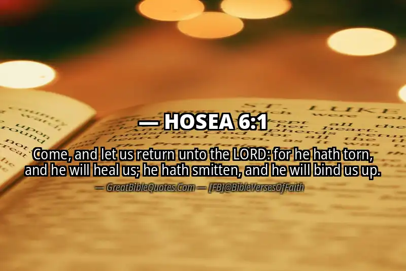 HOSEA 6:1 Verse