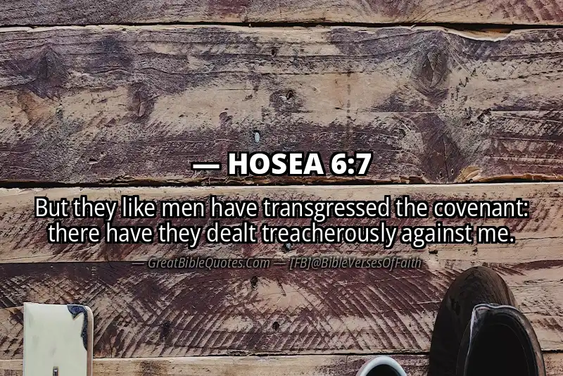 HOSEA 6:7 Verse