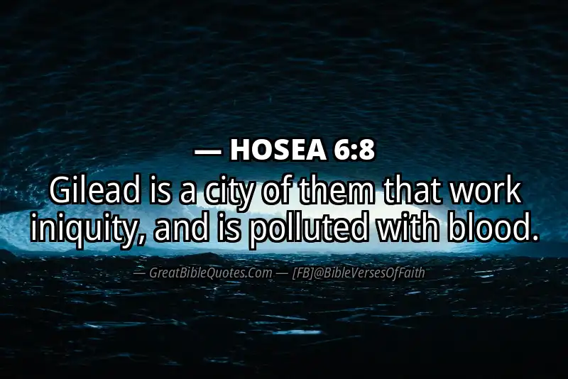 HOSEA 6:8 Verse