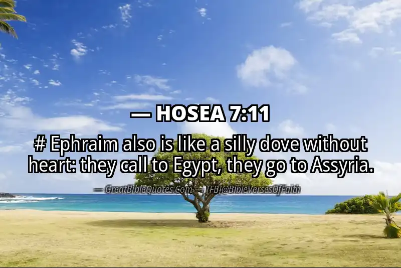 Bible verse: HOSEA 7:11 Image