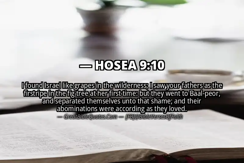 HOSEA 9:10 Verse