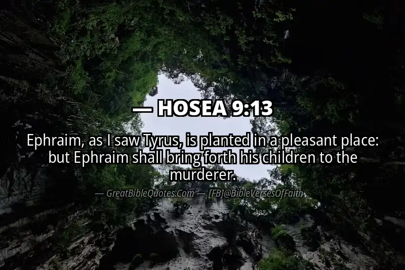 HOSEA 9:13 Verse