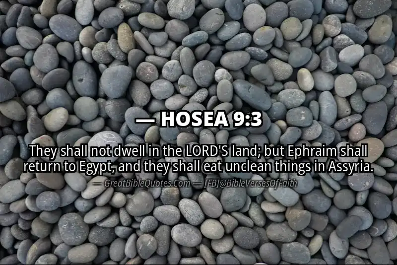 Bible verse: HOSEA 9:3 Image