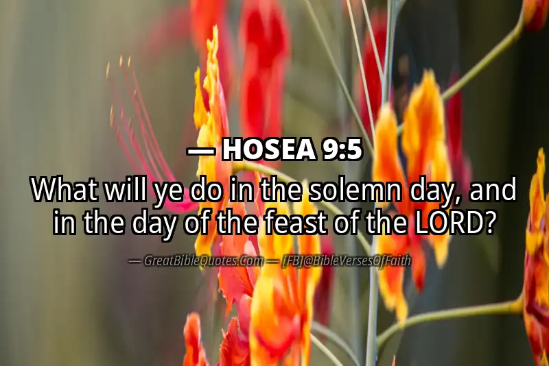 Bible verse: HOSEA 9:5 Image