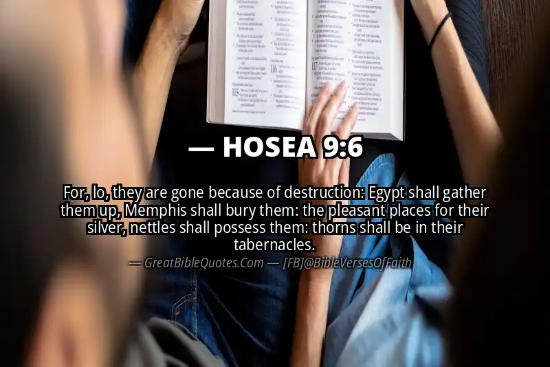 Bible verse: HOSEA 9:6 Image
