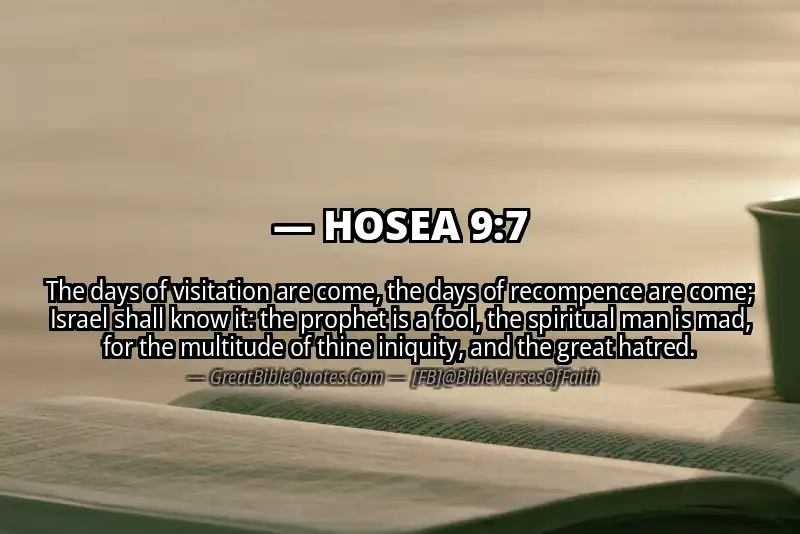 Bible verse: HOSEA 9:7 Image