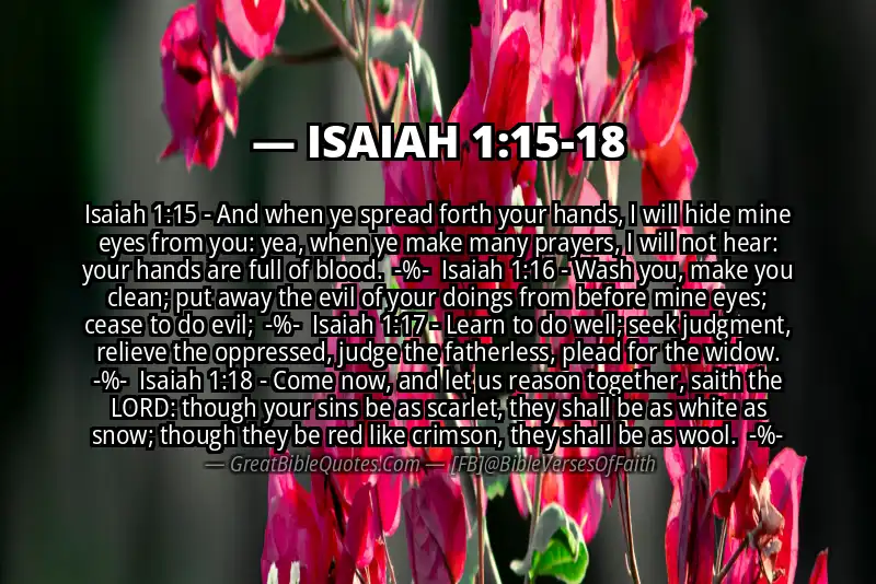 Image for ISAIAH 1:15-18 Bible verse