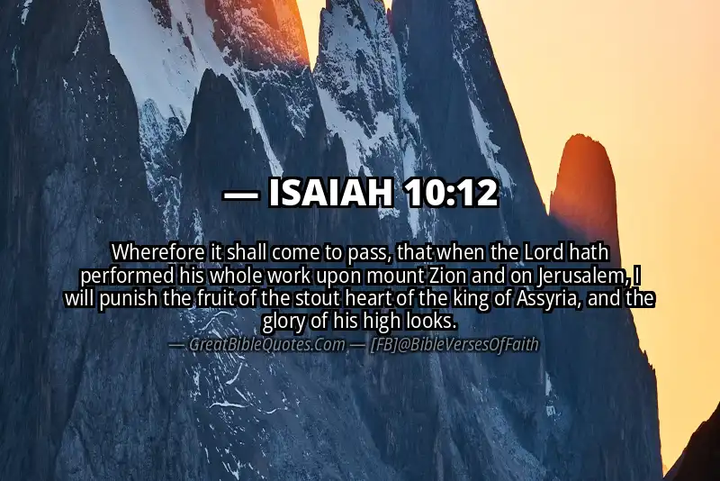 ISAIAH 10:12 Verse