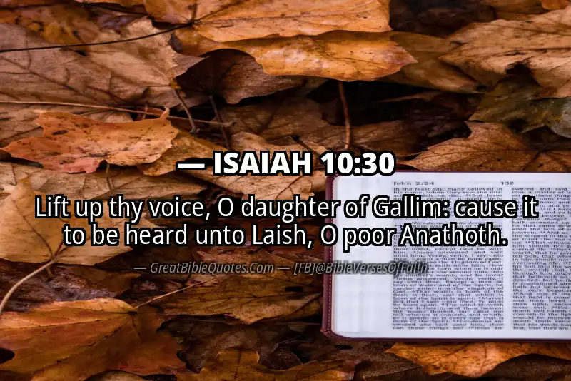 ISAIAH 10:30 Verse