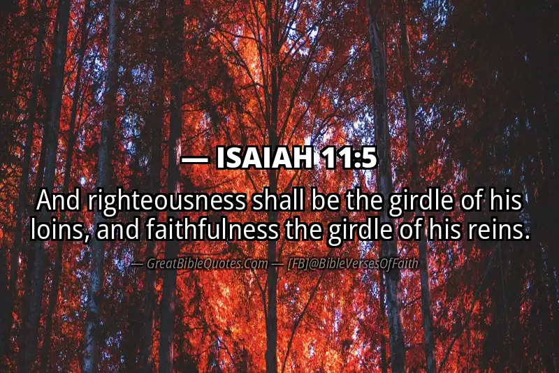 ISAIAH 11:5 Verse