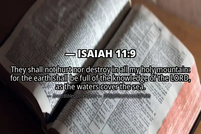 ISAIAH 11:9 Verse