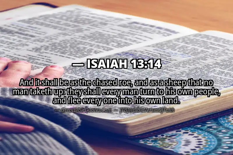 ISAIAH 13:14 Verse
