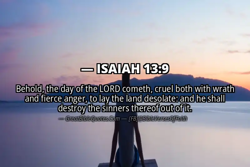 ISAIAH 13:9 Verse