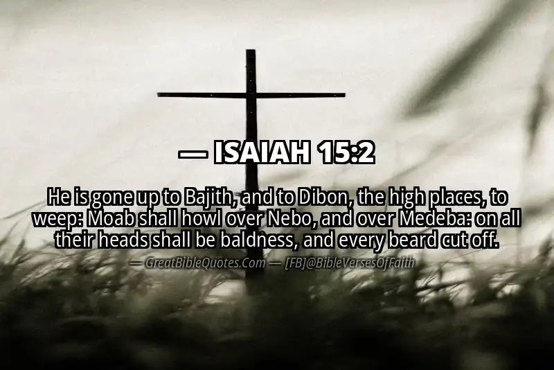 ISAIAH 15:2 Verse